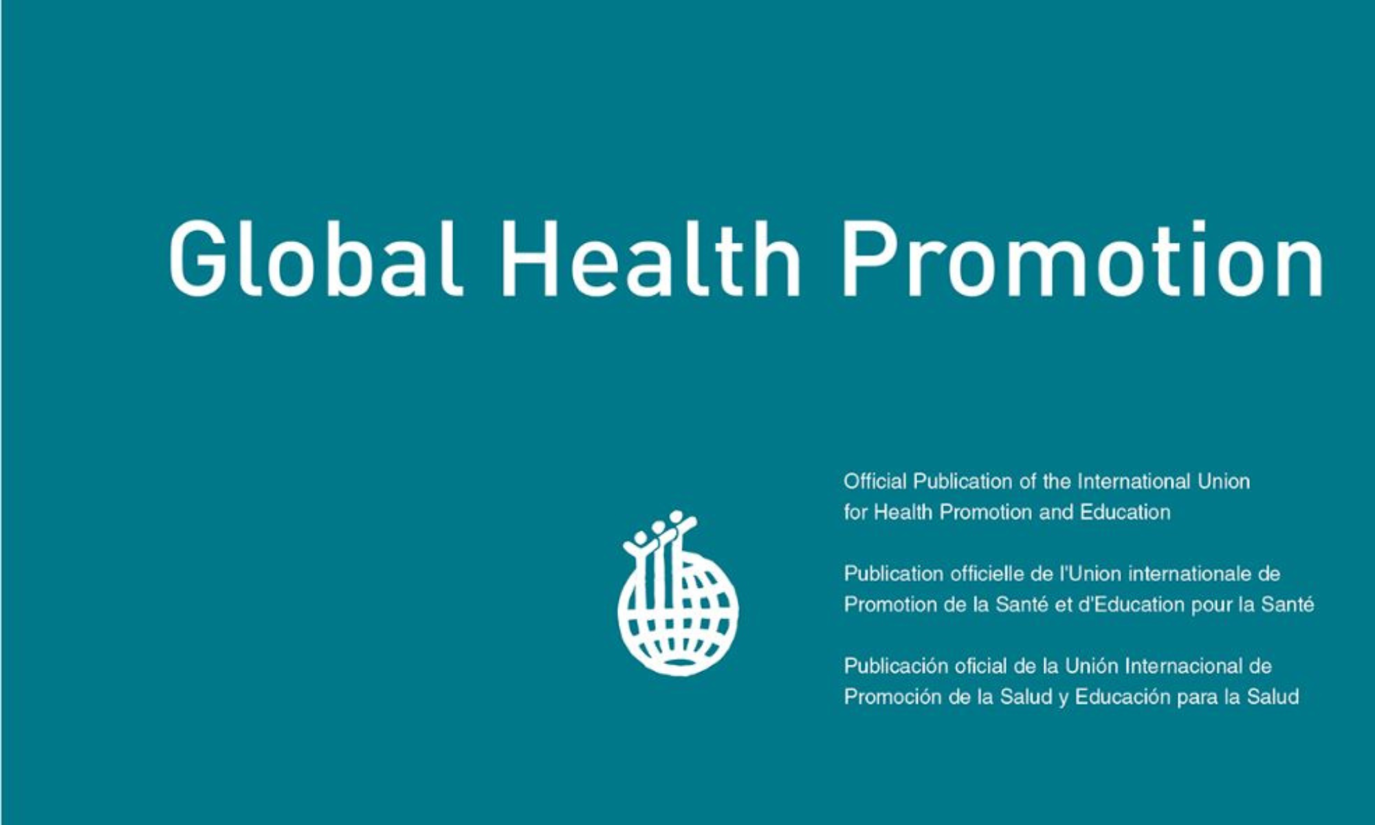  Convocatoria de artículos para la revista Global Health Promotion